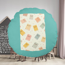 Cute Kawaii Libros Alrededor De Pillow