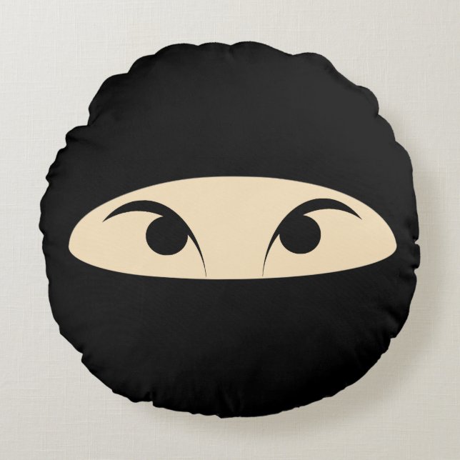 Cojín Redondo Cute Ninja (Anverso)