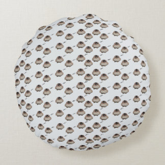 Cojín Redondo  Cute Sleepy Owl Round Pillow Decor