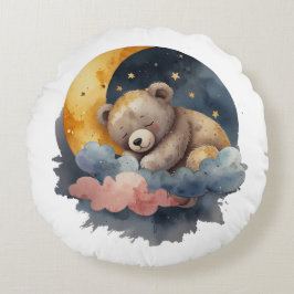 Cojín Redondo Cute Teddy Bear