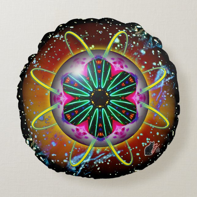 Cojín Redondo Cyclon Orbz Round Pillow (Anverso)