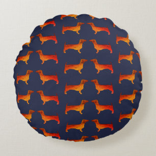 Cojín Redondo Dachshunds