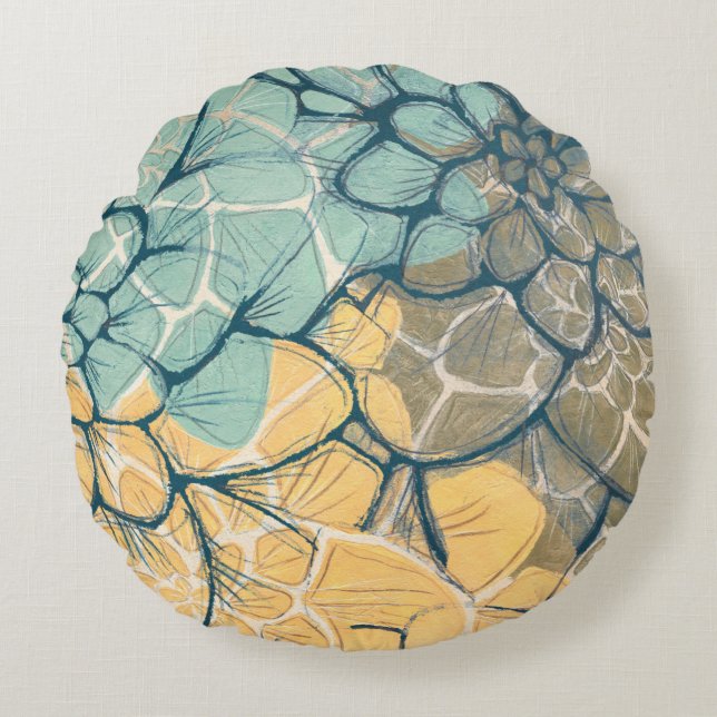 Cojín Redondo Dahlia Dance I (Anverso)