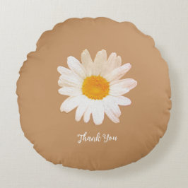 Cojín Redondo Daisy Flower Mug – Summer Botanical Cozy