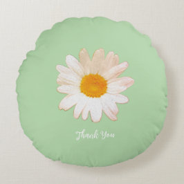 Cojín Redondo Daisy Flower Mug – Summer Botanical Cozy