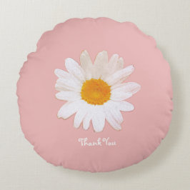 Cojín Redondo Daisy Flower Mug – Summer Botanical Cozy