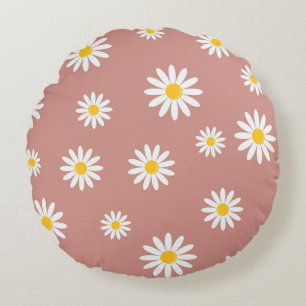 Cojín Redondo Daisy Meadows Pink