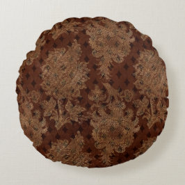 Cojín Redondo Dark Otumn Damask