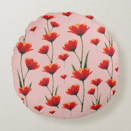 Cojín Redondo Dawnfire Poppies