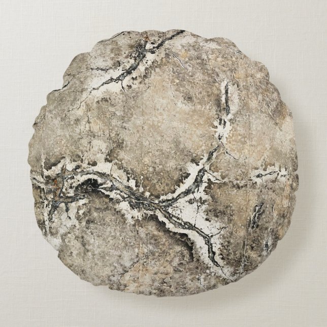 Cojín Redondo Decadencia urbana - Bajo el puente 1 (Anverso)