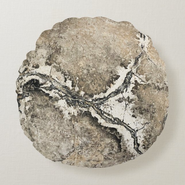 Cojín Redondo Decadencia urbana - Bajo el puente 2 (Anverso)