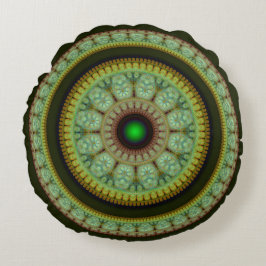 Cojín Redondo Decoración redonda de mosaico colorido