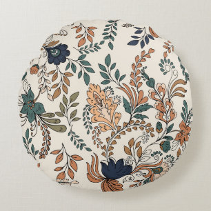 Cojín Redondo Decoración vintage paisajista sin soldadura pequeñ