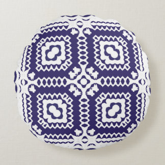 Cojín Redondo Decorative color ceramic azulejo tiles. Vintage se