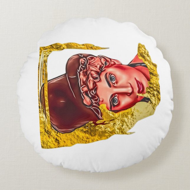 Cojín redondo decorativo (Anverso)