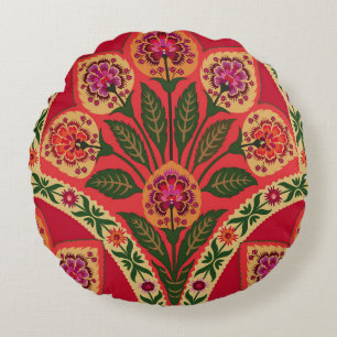 Cojín Redondo Decorativo estilo oriental ornamental sin flor