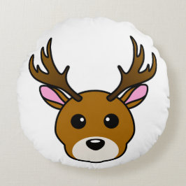 Cojín Redondo Deer de Personalizado lindo