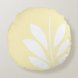 Cojín Redondo deja arte abstracto