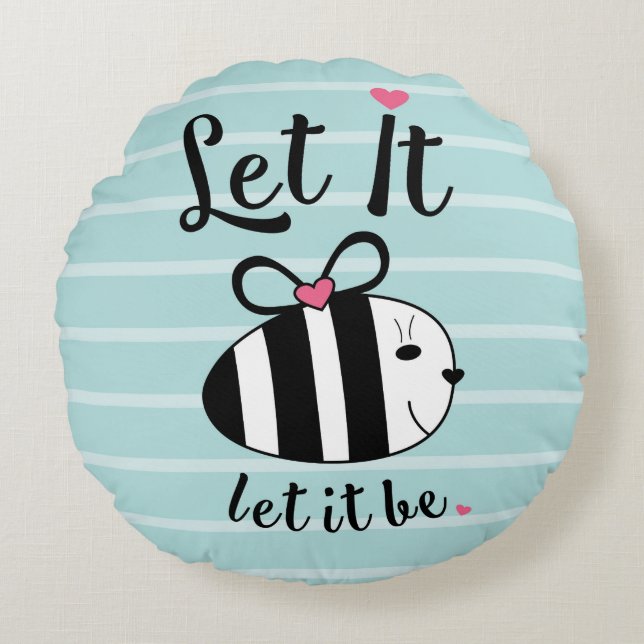 Cojín Redondo Dejáis le SEA. (Anverso)