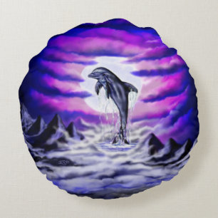 Cojín Redondo Delfín lúfono