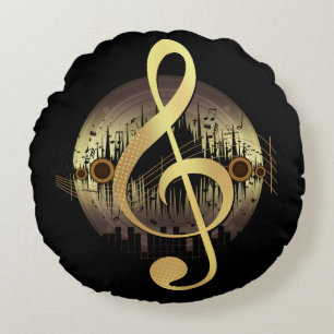 Cojín Redondo Deliciosa Tune - Oro