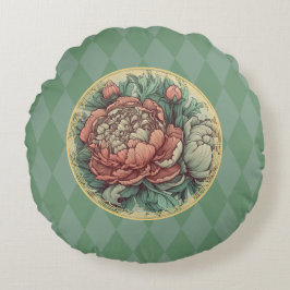 Cojín Redondo Deliciosas personalidades del Art Nouveau