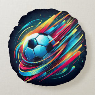 Cojín Redondo Deportes de velocidad de fútbol cibernético futuri