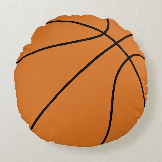 Cojín Redondo Deportes del baloncesto (Anverso)