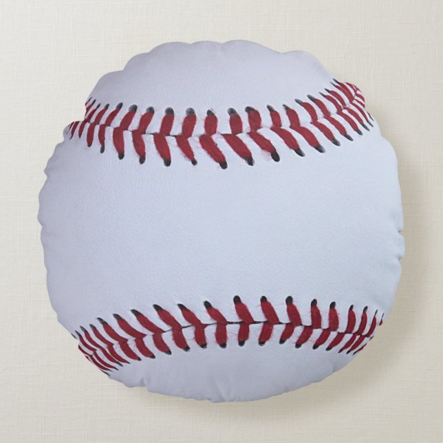 Cojín Redondo Deportes del béisbol (Anverso)