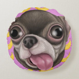 Cojín Redondo Derpy Chihuahuas