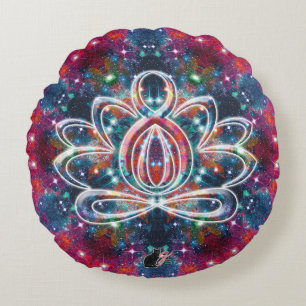 Cojín Redondo Deslumbrante Zen Lotus Round Pillow