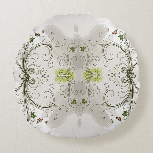 Cojín Redondo Desplazamiento de estilos clásicos (Anverso)