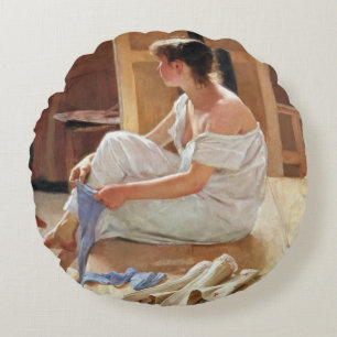 Cojín Redondo Después de la actitud, 1884