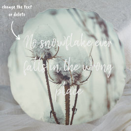 Cojín Redondo Después de una nevada