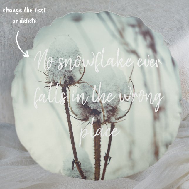 Cojín Redondo Después de una nevada (Subido por el creador)