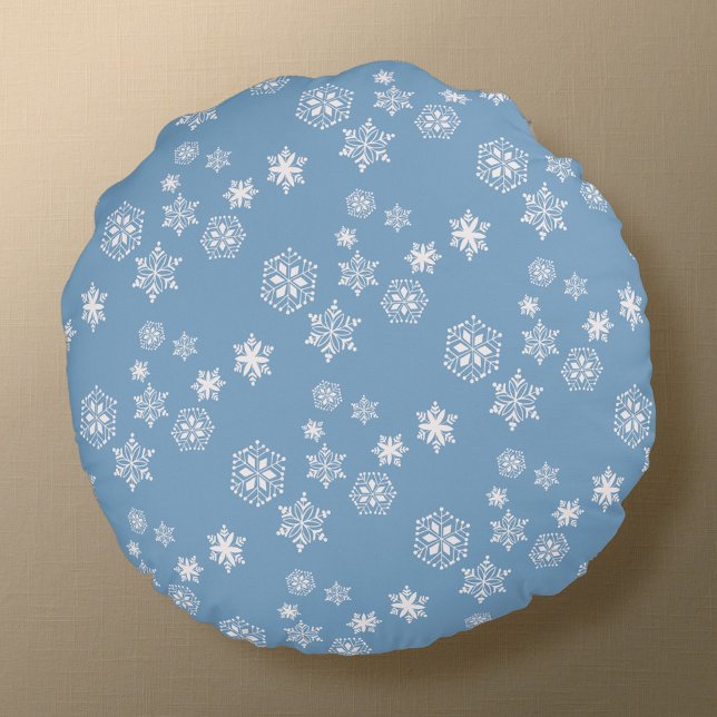 Cojín Redondo Día de la nieve (Subido por el creador)