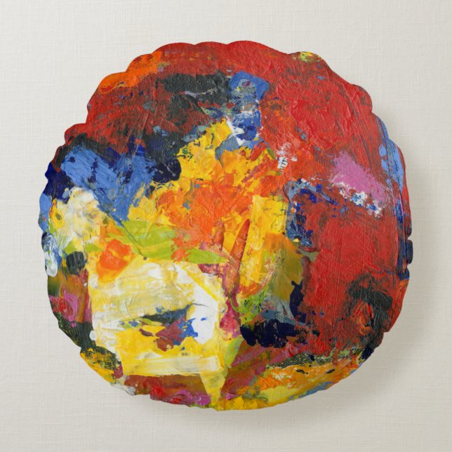 Cojín Redondo Día de la Raza (Anverso)