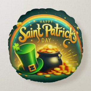 Cojín Redondo Día de San Patricio