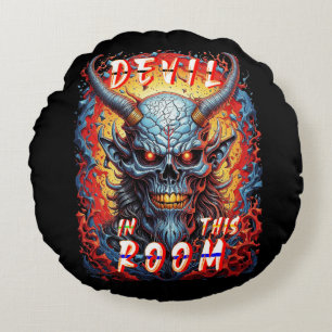 Cojín Redondo Diablo En Esta Sala