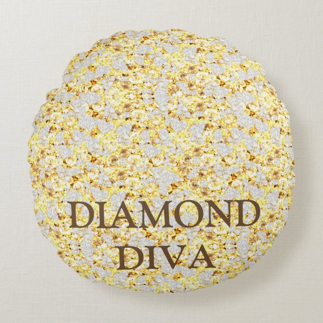 COJÍN REDONDO DIAMOND DIVA (Anverso)