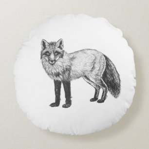 Cojín Redondo Dibujo de Fox