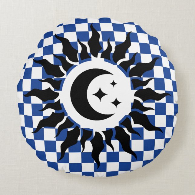 Cojín Redondo dibujo geométrico italianoFreaks (Anverso)