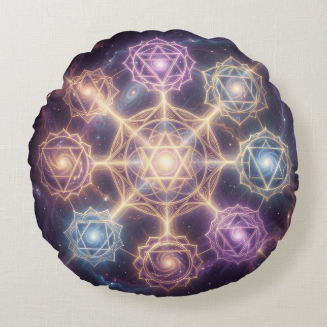 Cojín Redondo Die 7 Chakren´7 (Anverso)