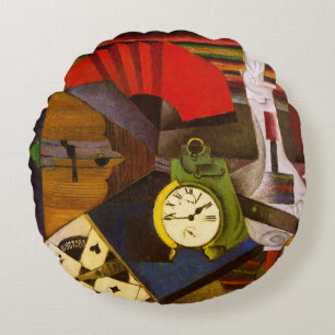 Cojín Redondo Diego Rivera El reloj despertador Surrealismo Arte