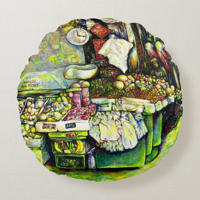 Cojín Redondo Dijo que involucrara toda la idea (Anverso)