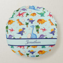 Dinosaurios Cutos Personalizados Niño Azul Bebé