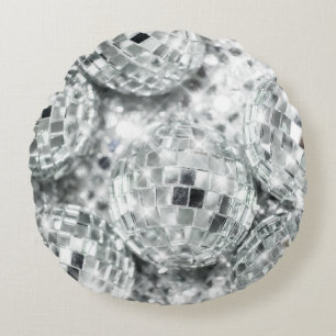 Cojín Redondo Disco Balls Glam #1 #retro #wall #art