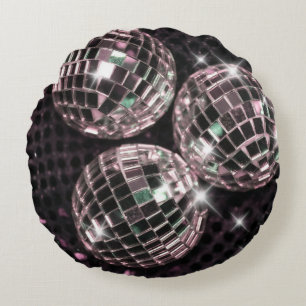Cojín Redondo Disco Balls Glam #8 #retro #wall #art