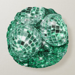 Cojín Redondo Disco Balls Glam #9 #retro #wall #art