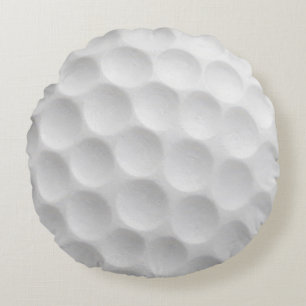 Cojín Redondo Diseño con hoyuelos de pelota de golf blanca
